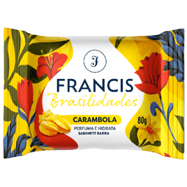 Sabonete em barra Francis Brasilidades Carambola 80g