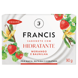Sabonete Barra Francis Hidratante Morango & Baunilha 90G
